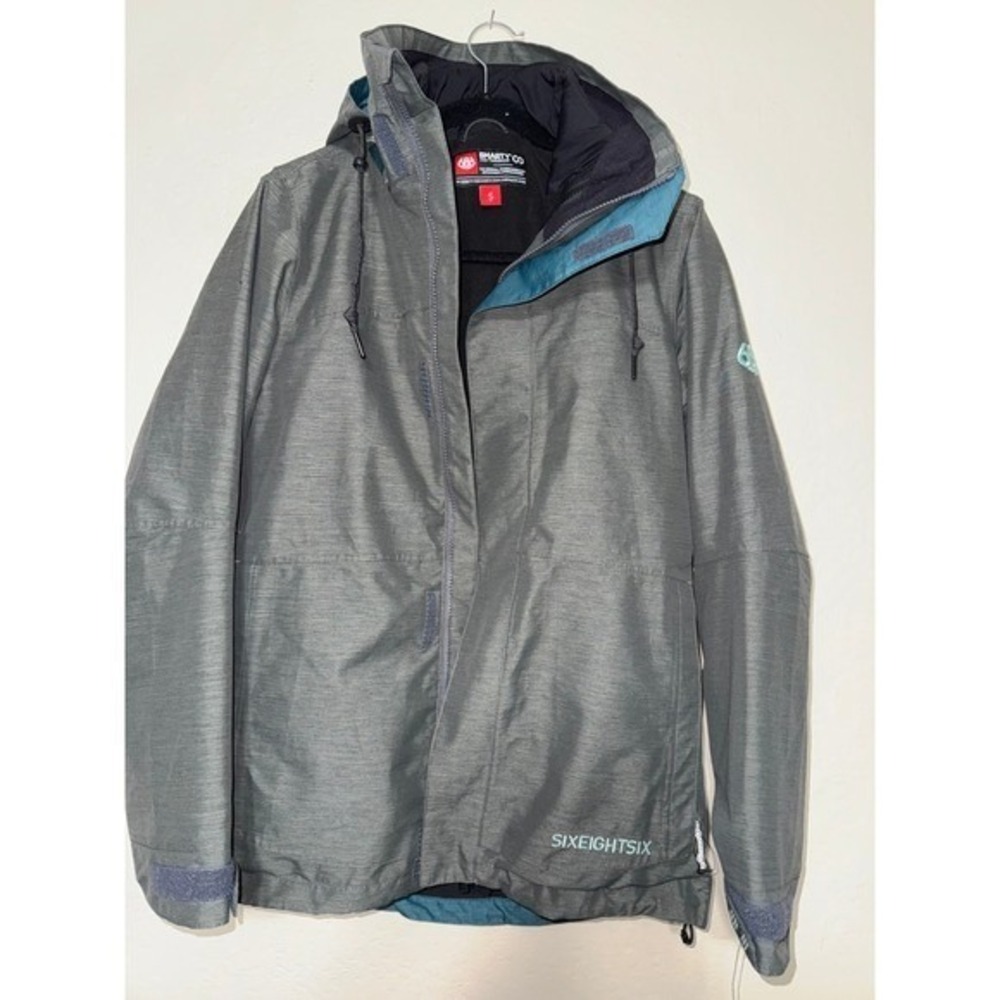 686 SMARTY 3-in-1 Technology Ski Snowboard Jacket Women's Size S Grey